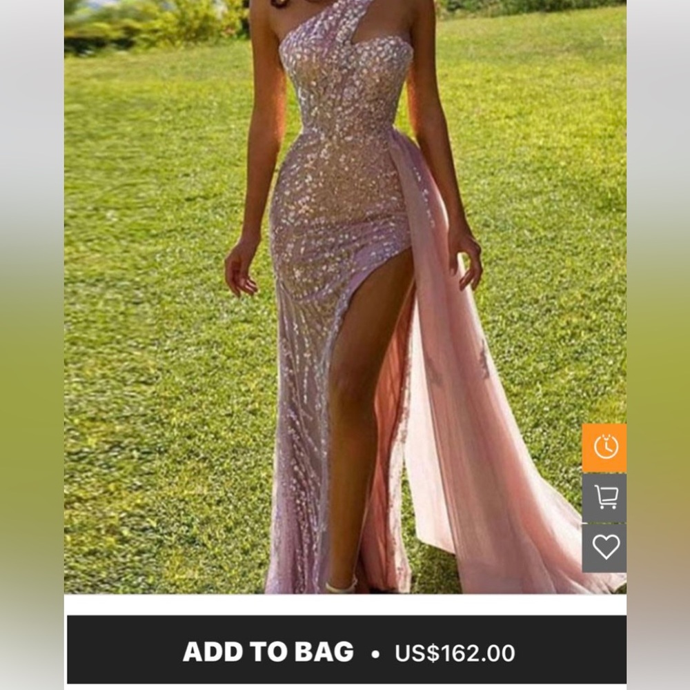 New Rose Gold Prom Dress